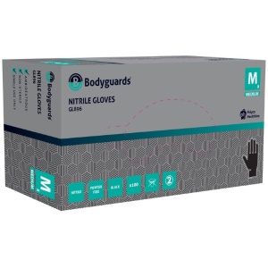 Polyco GL896 Bodyguards Black Nitrile Powder-Free Chemical-Resistant Gloves